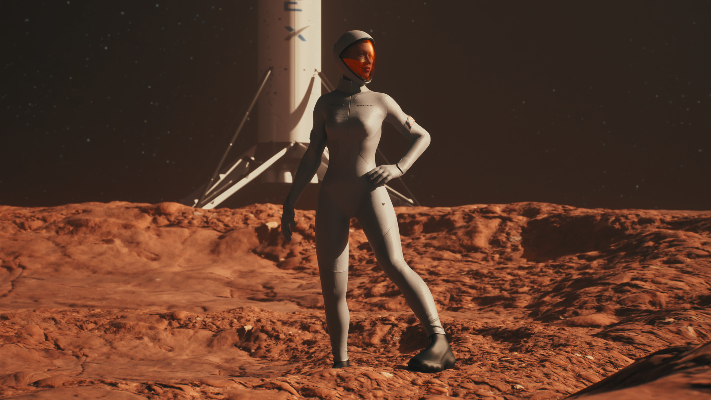 X-PACE 3D printed space footwear on the surface of Mars